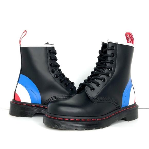 NEW Dr Martens X The Who 1460 Pascal 8 Eye Lace Up Boots Women’s 6 Shoes - Picture 1 of 11